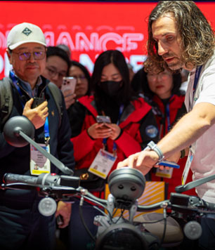 Flying Flea brand at CES event